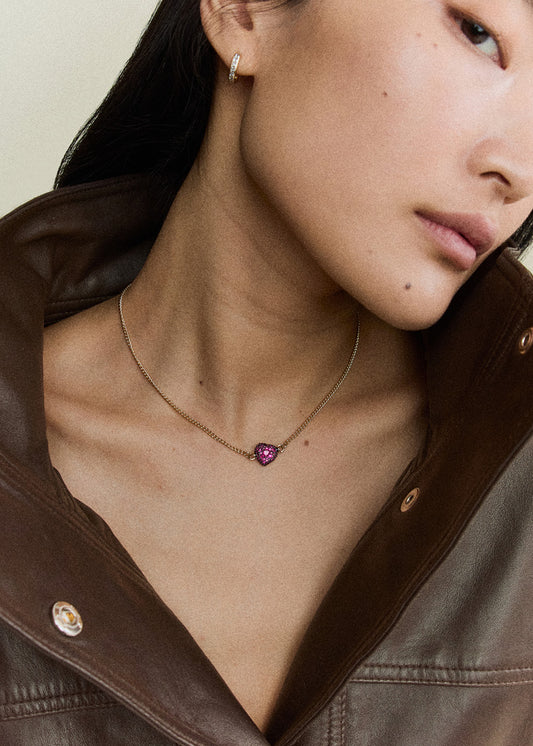 Ruby Chubby Love Necklace