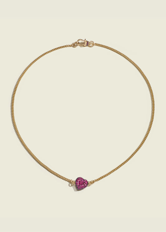 Ruby Chubby Love Necklace