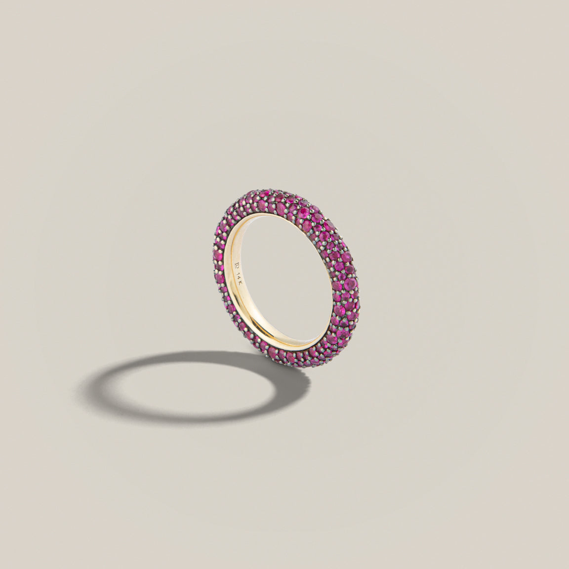 Ruby Pavé Eternity Ring