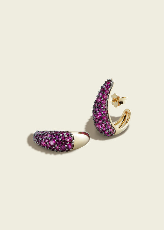 Ruby Ear Cuffs