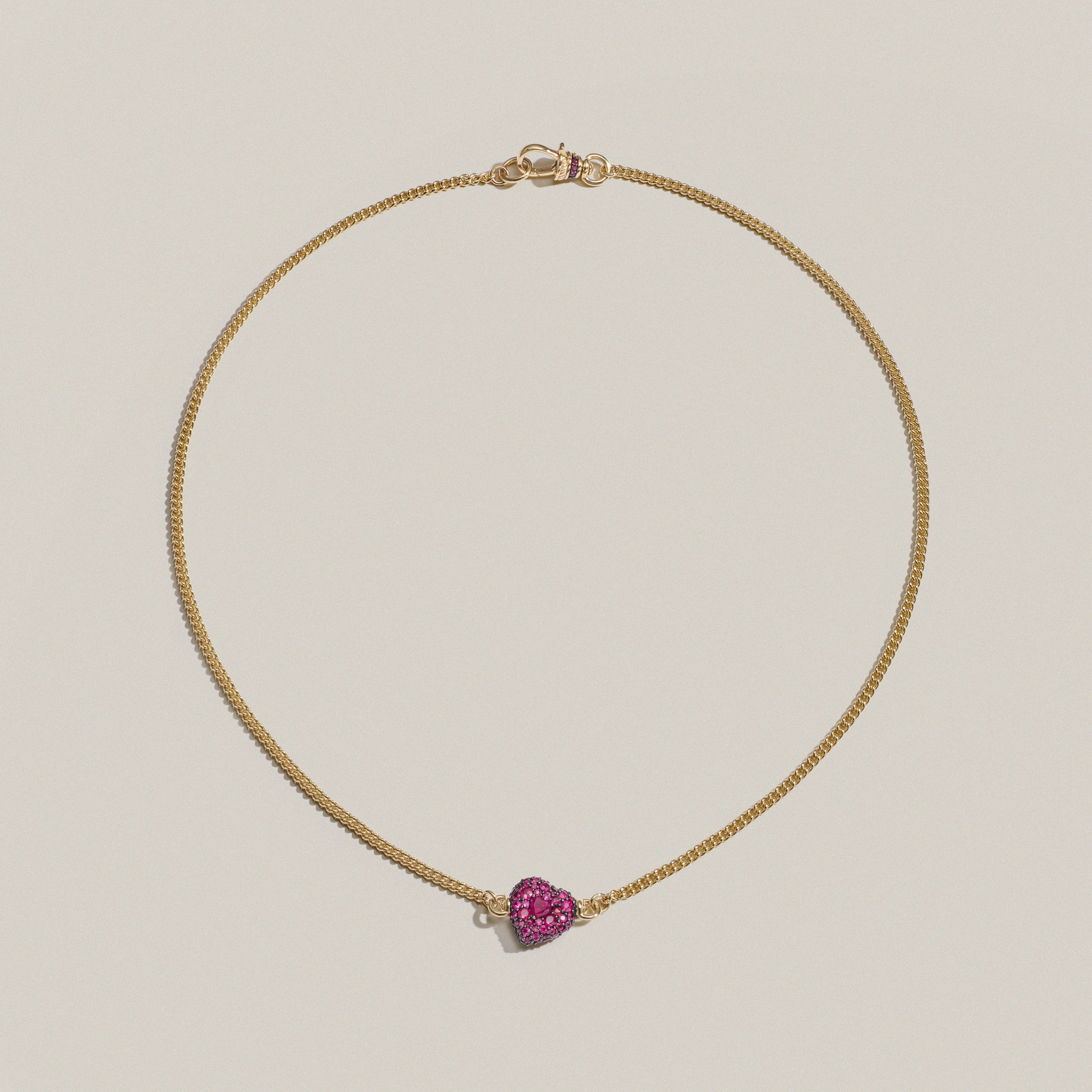 Ruby Chubby Love Necklace
