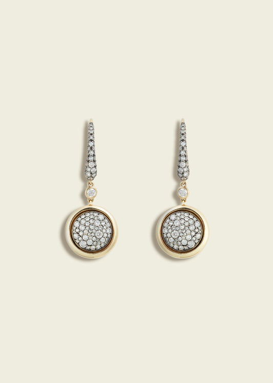 Antique Finish Smartie Earrings