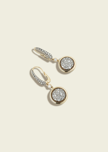 Antique Finish Smartie Earrings
