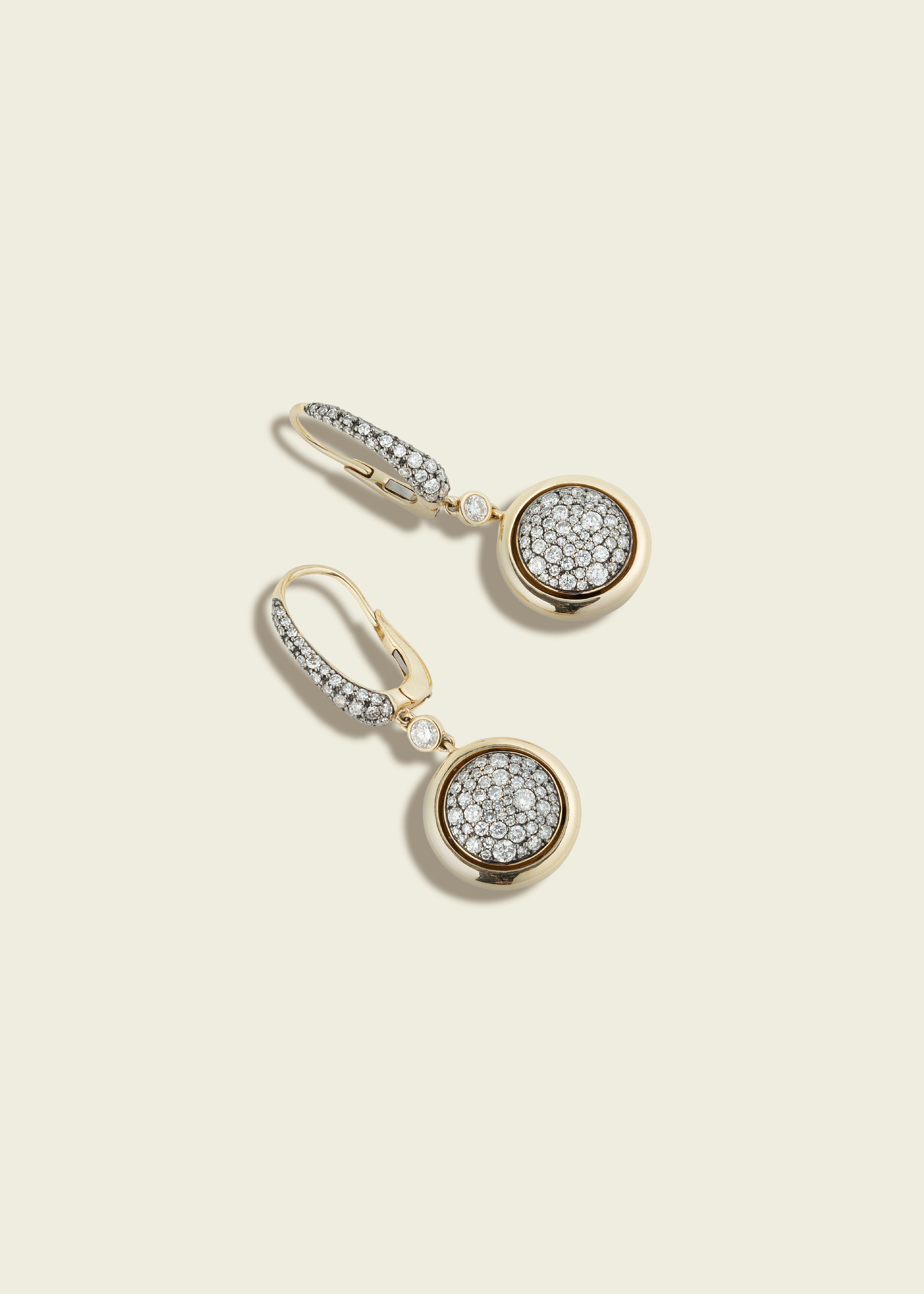 Antique Finish Smartie Earrings
