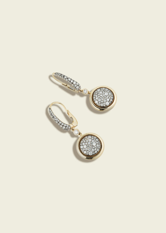Antique Finish Smartie Earrings