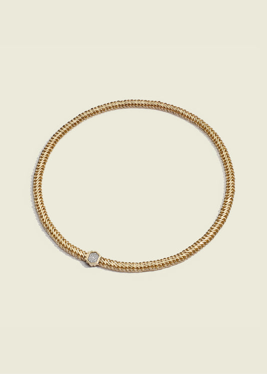 Snakelet Diamond Necklace
