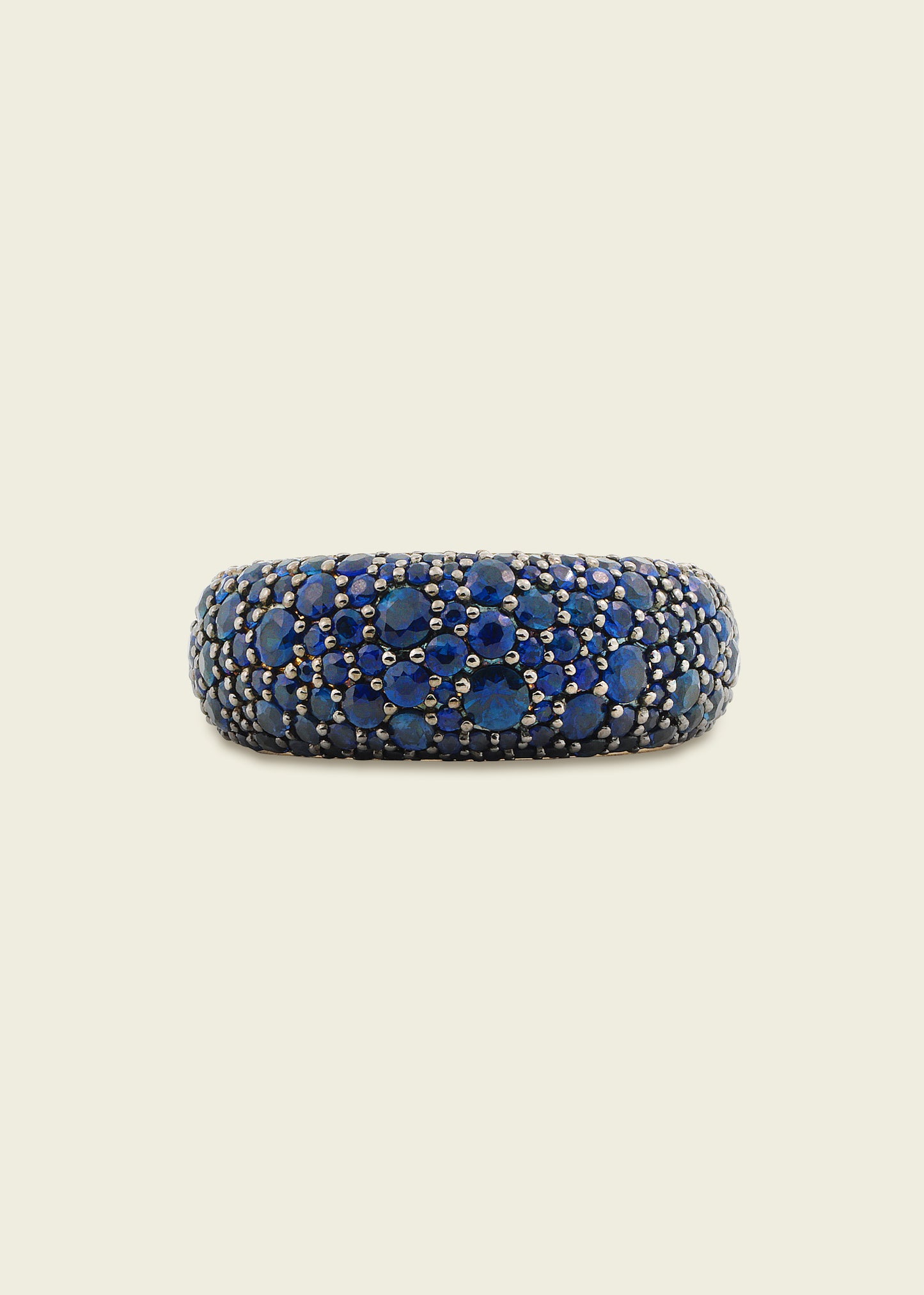 Blue Sapphire Bombé Ring