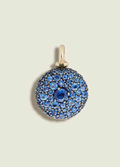 Blue Sapphire Pocket Watch Pendant