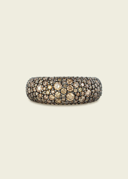 Cognac Diamond Bombé Ring