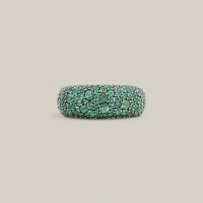 Emerald Bombé Ring
