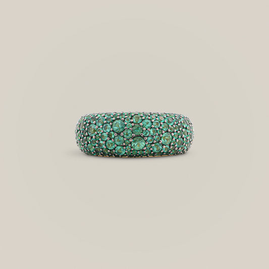 Emerald Bombé Ring