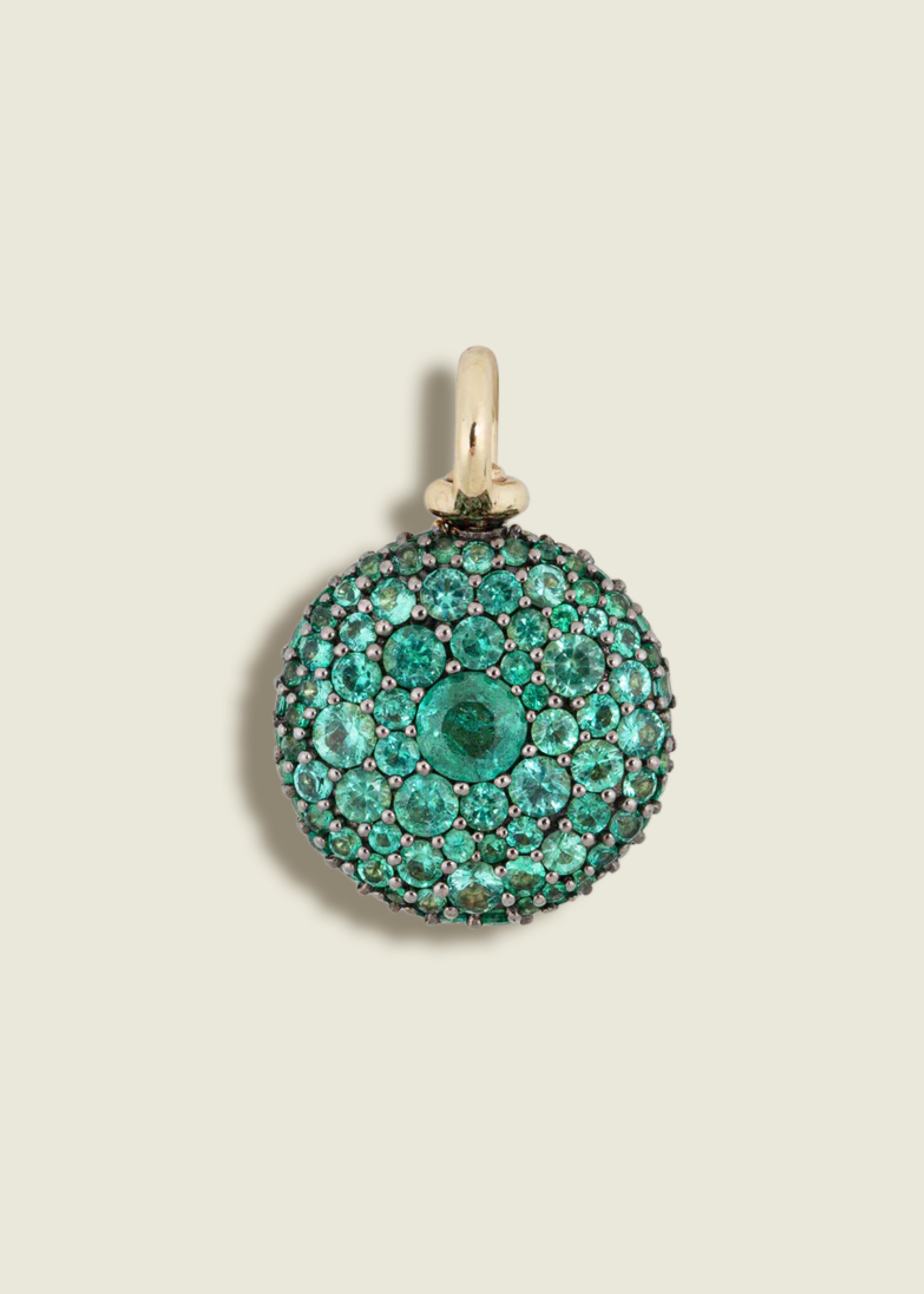 Emerald Pocket Watch Pendant