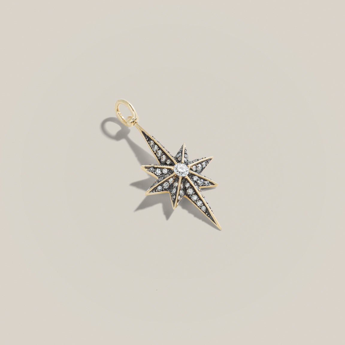 Victorian Star Diamond Pendant