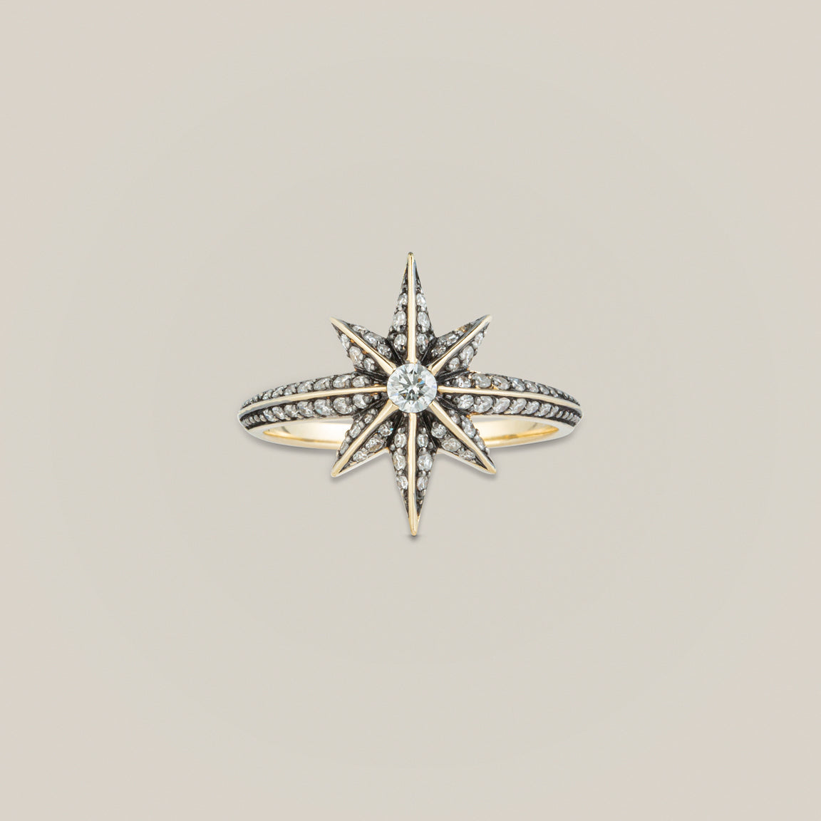 Victorian Star Diamond Ring