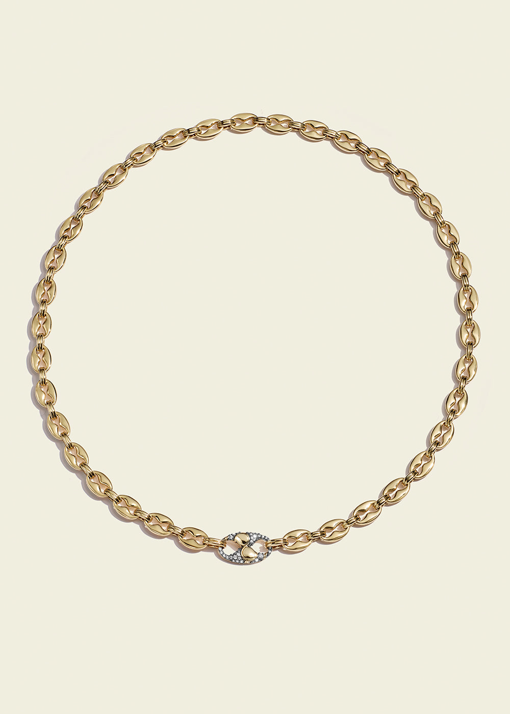 Antique Finish Baby Persephone Diamond Necklace