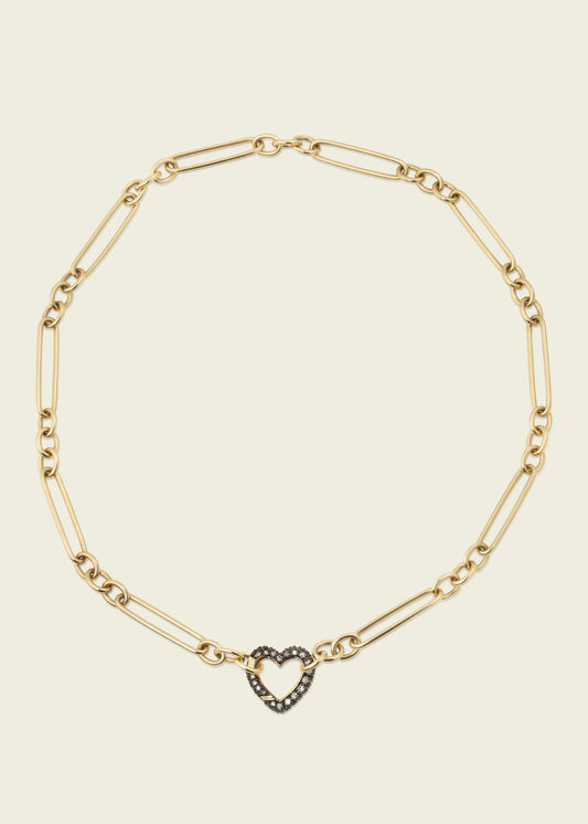 Antique Finish Diamond Love Connection