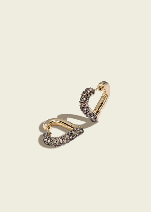 Baby Chubby Love Cognac Diamond Earrings