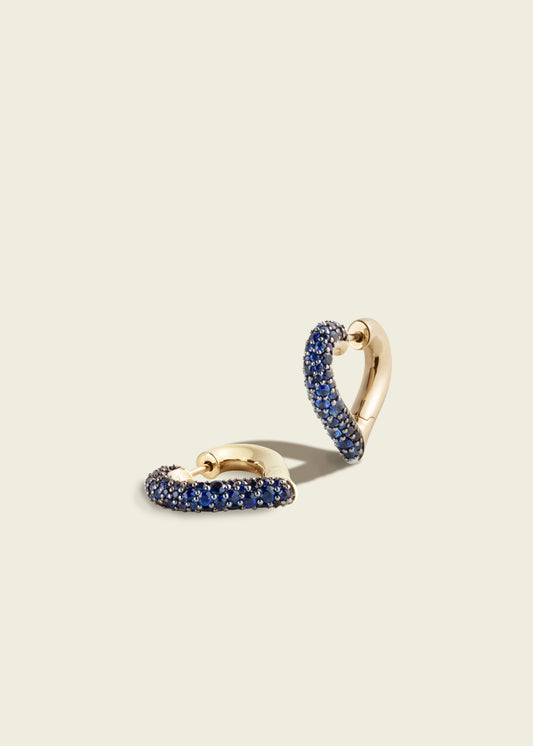 Baby Chubby Love Blue Sapphire Earrings