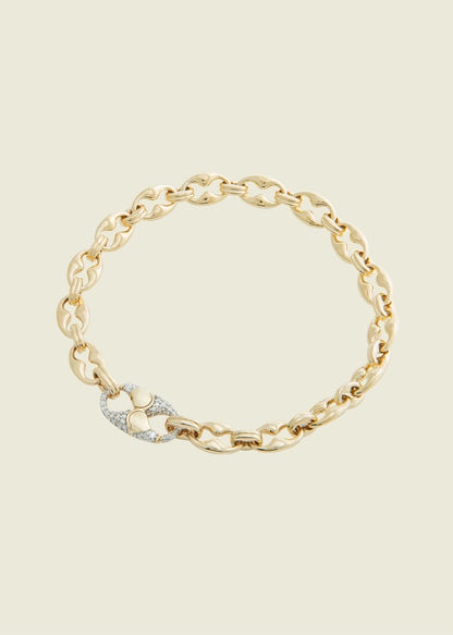 Modern Finish Baby Persephone Diamond Bracelet