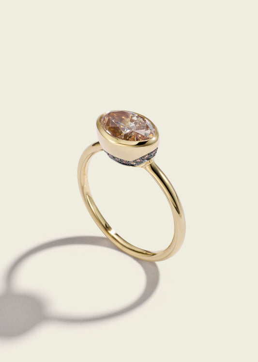 Marquise-cut Paradigm Pinky Ring