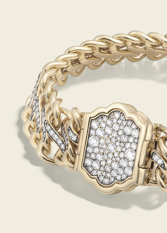 Medusa Double Diamond Bracelet