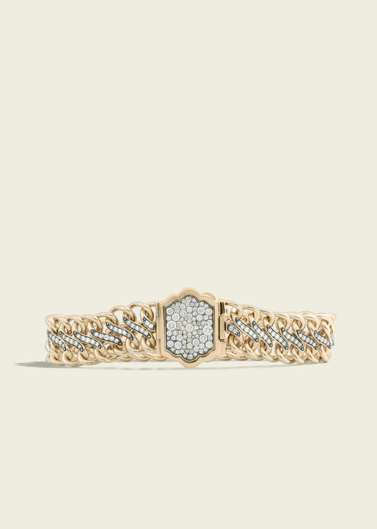 Medusa Double Diamond Bracelet