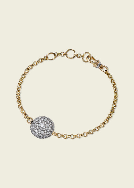 Modern Finish Diamond Pocket Watch Bracelet