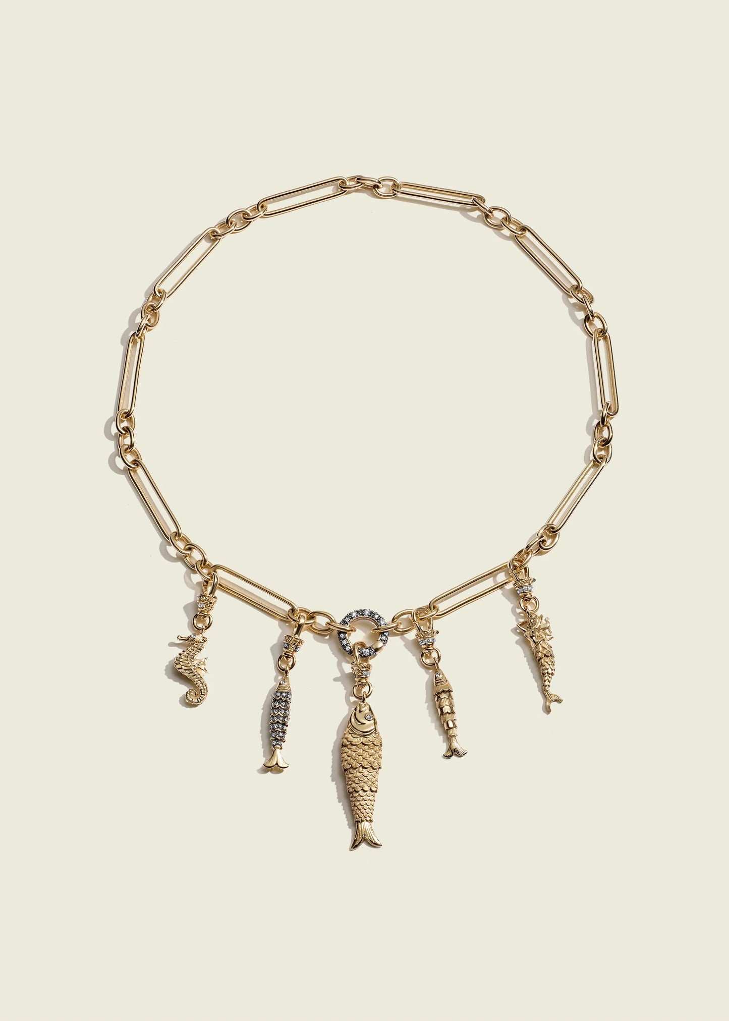Small Articulated Fish Clip Pendant