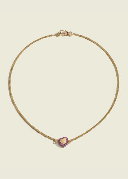 Ruby Chubby Love Necklace