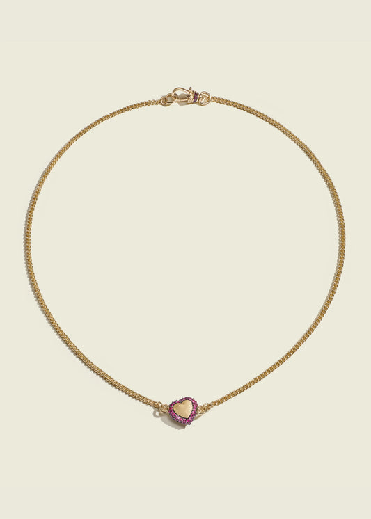 Ruby Chubby Love Necklace