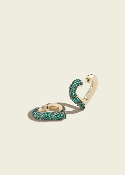Baby Chubby Love Emerald Earrings