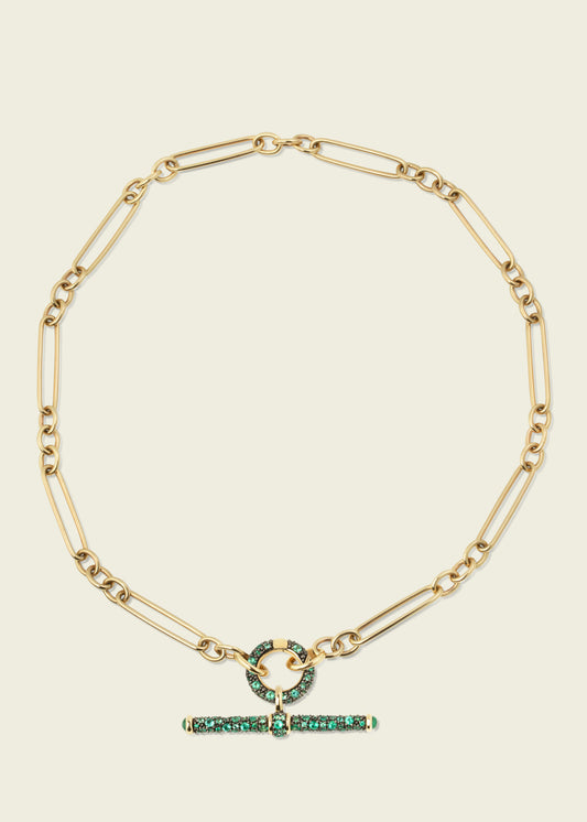 Emerald T-Bar Pendant