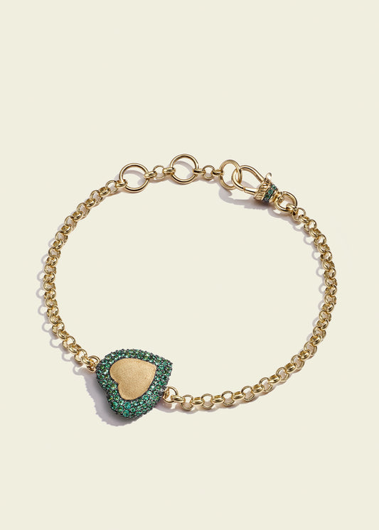 Emerald Chubby Love Bracelet