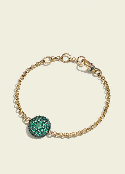 Emerald Pocket Watch Bracelet