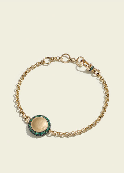 Emerald Pocket Watch Bracelet