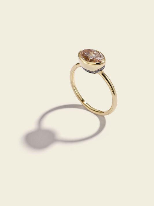 Cushion-cut Paradigm Pinky Ring
