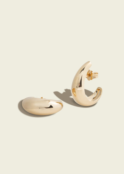 Polished Finish Gold Dust Ear Cuffs