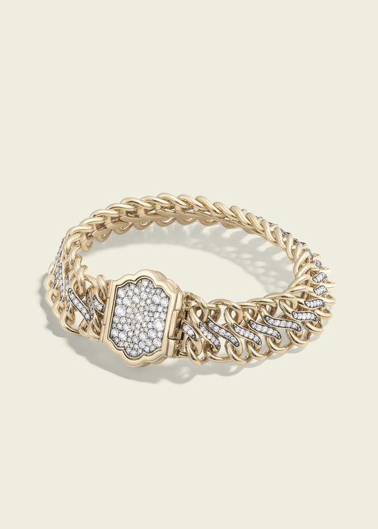 Medusa Double Diamond Bracelet