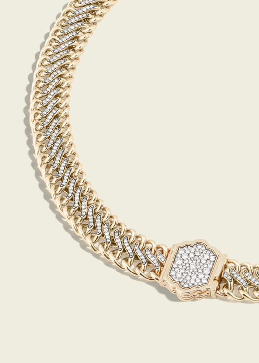 Medusa Double Diamond Necklace