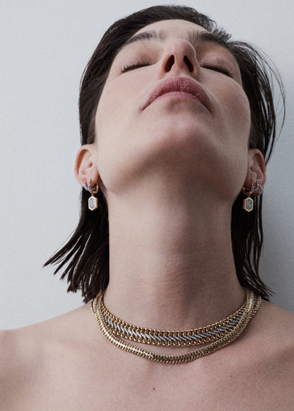 Snakelet Diamond Necklace