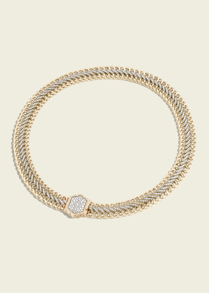 Medusa Double Diamond Necklace