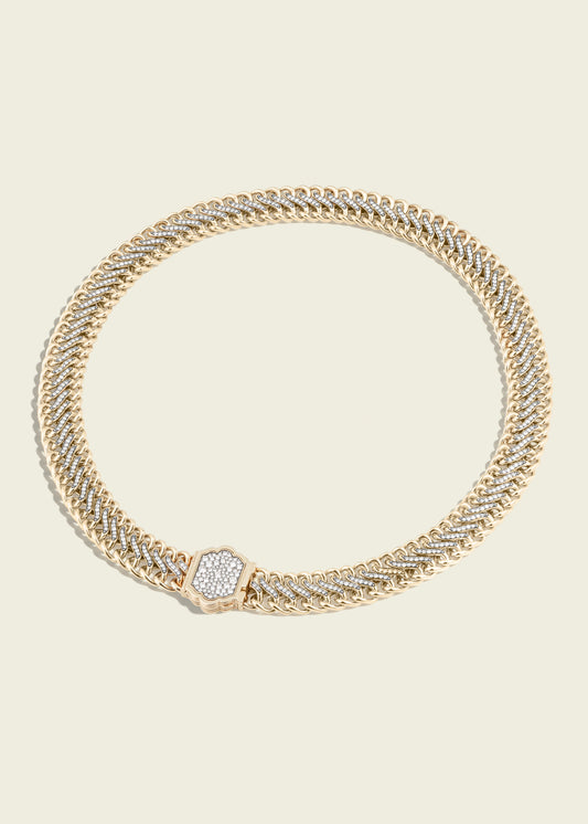 Medusa Double Diamond Necklace