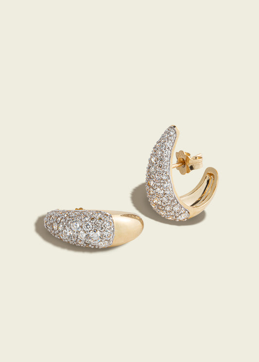 Modern Finish Diamond Ear Cuffs