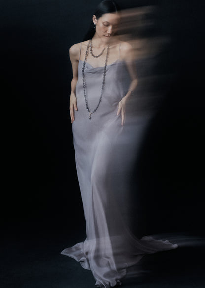 Chaos Long Pearl Necklace