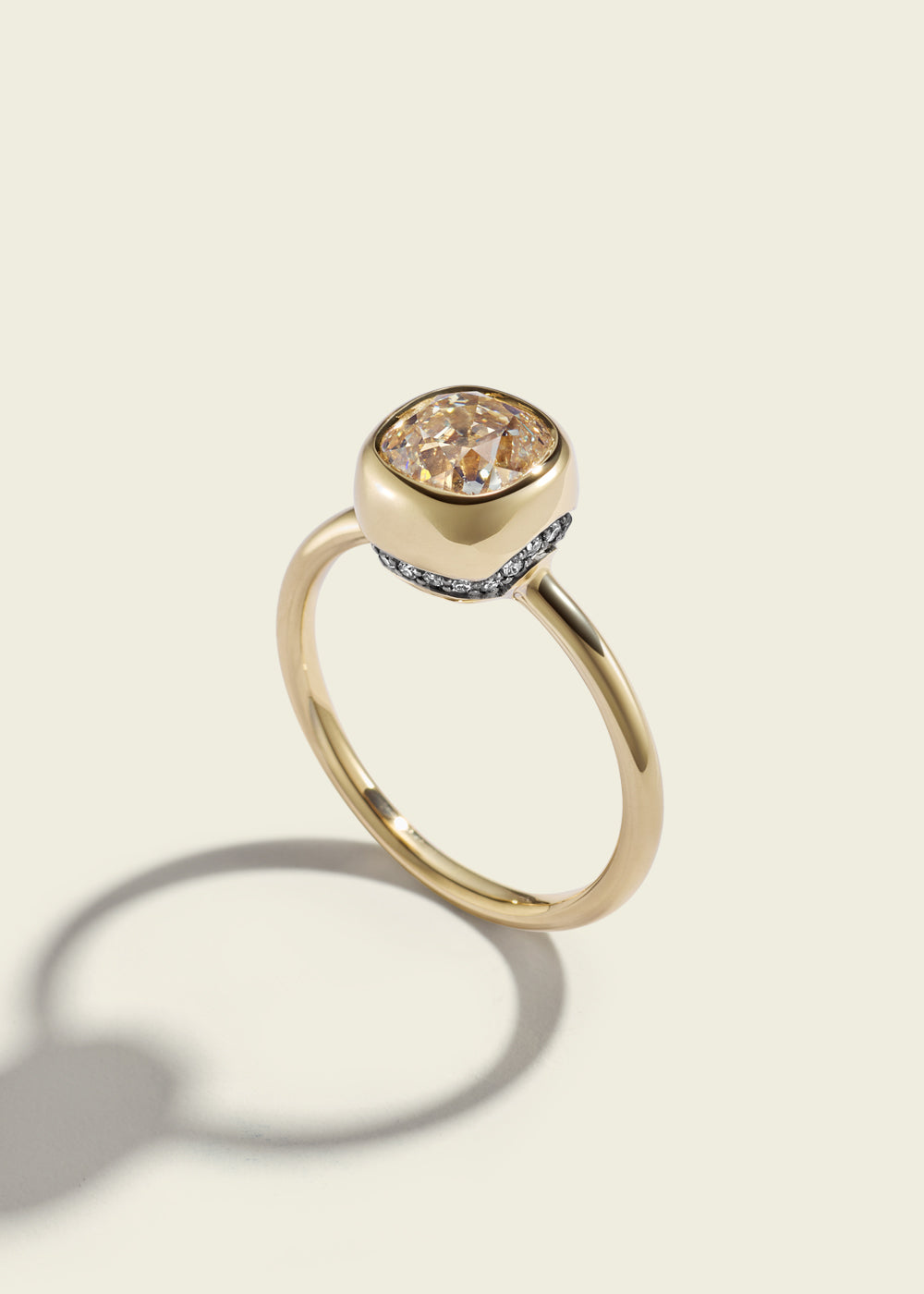 Cushion-cut Paradigm Pinky Ring