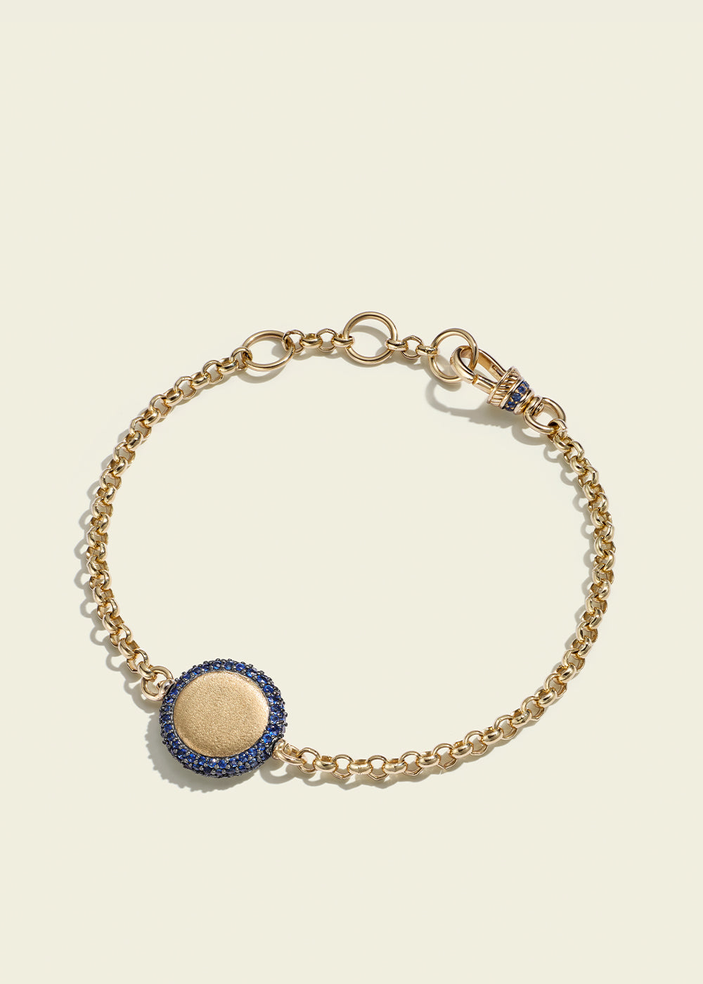 Blue Sapphire Pocket Watch Bracelet