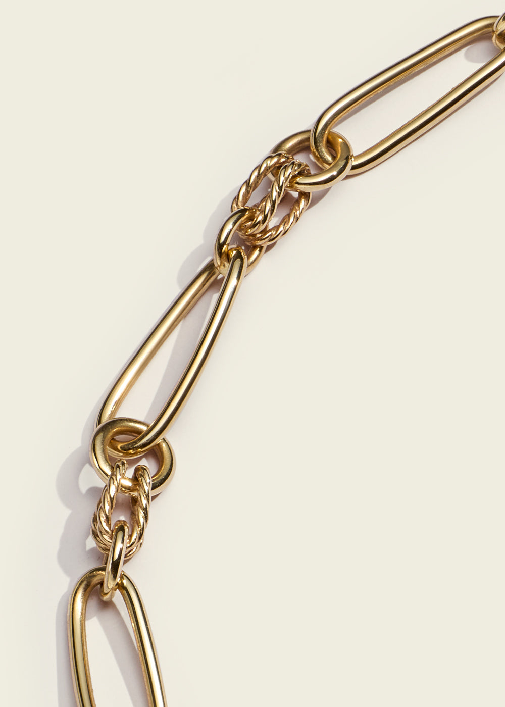 Twisted Link Gold Chain. Watch chain inspired necklaces from Lucy