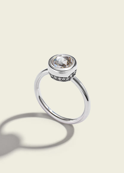 Rose-cut Paradigm Pinky Ring