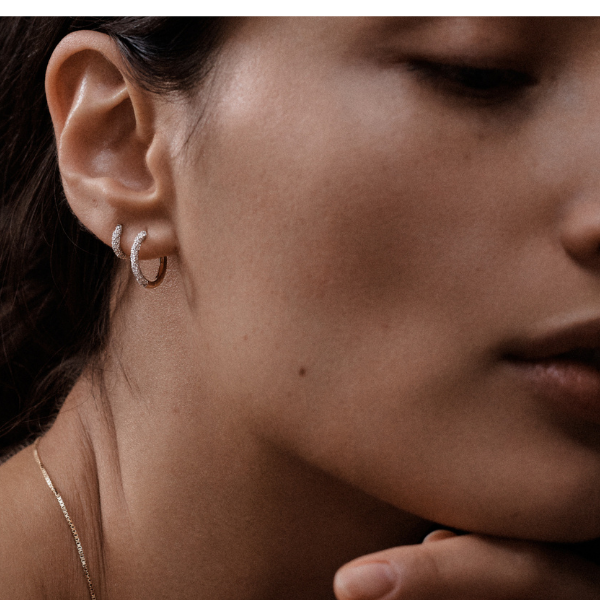 Tiny Diamond Huggies Lucy Delius Jewellery