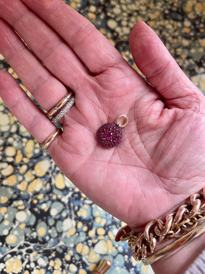 Ruby Pocket Watch Pendant